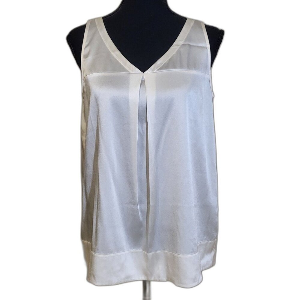 Eileen Fisher Cream V-Neck Tunic